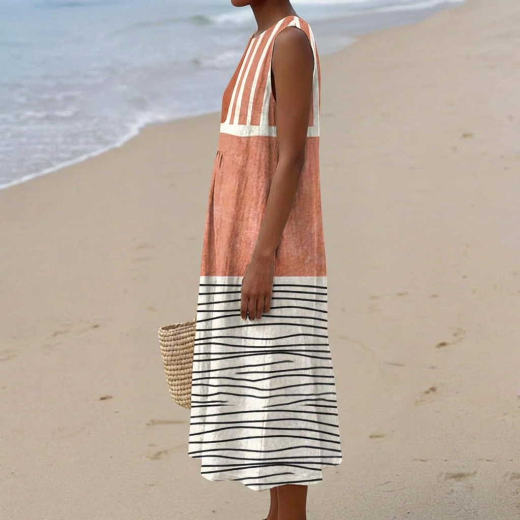 Gardenia | Vestido Midi de Rayas