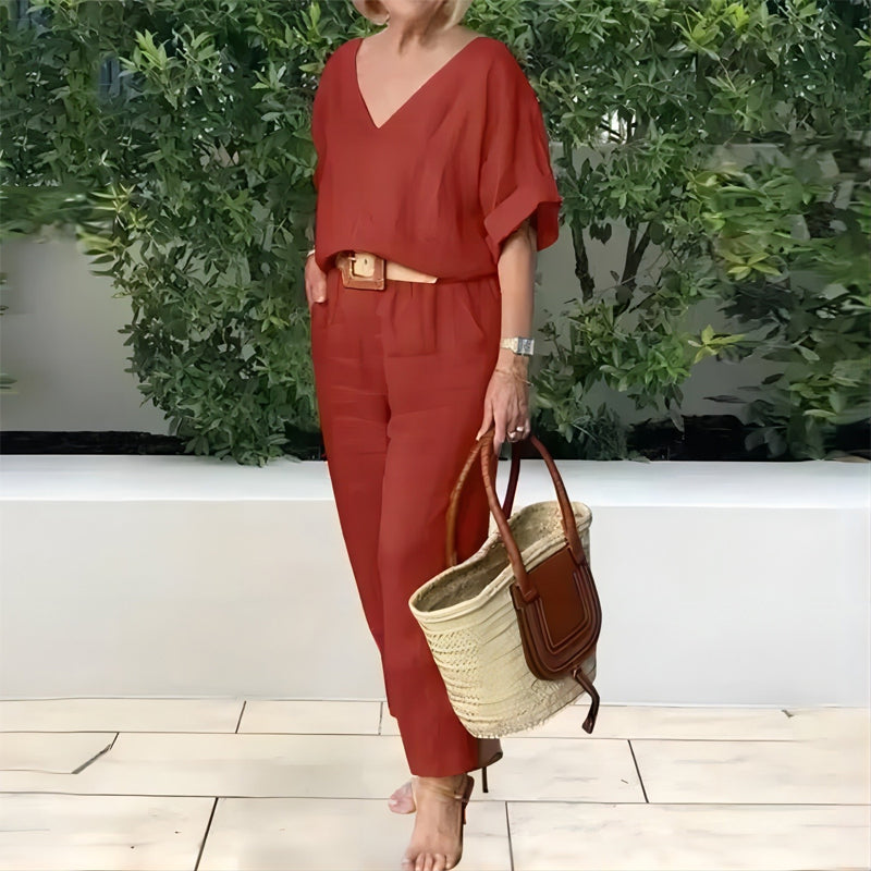 Britney | Conjunto Casual de Dos Piezas